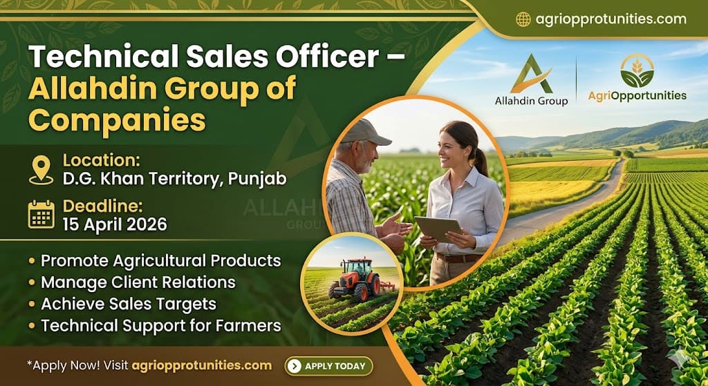 Technical Sales Officer – Allahdin Group of Companies