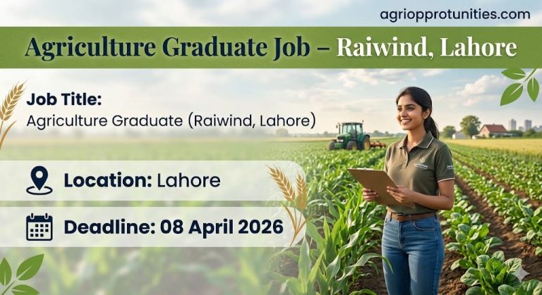 Agriculture Graduate Job - Lahore