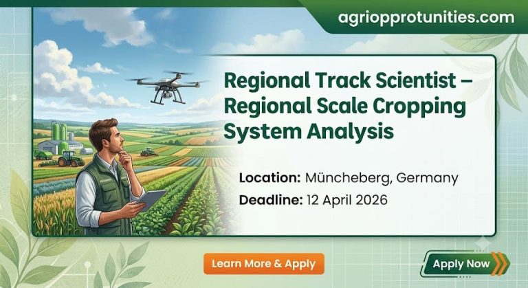 Tenure Track Scientist– Regional Scale Cropping System Analysis