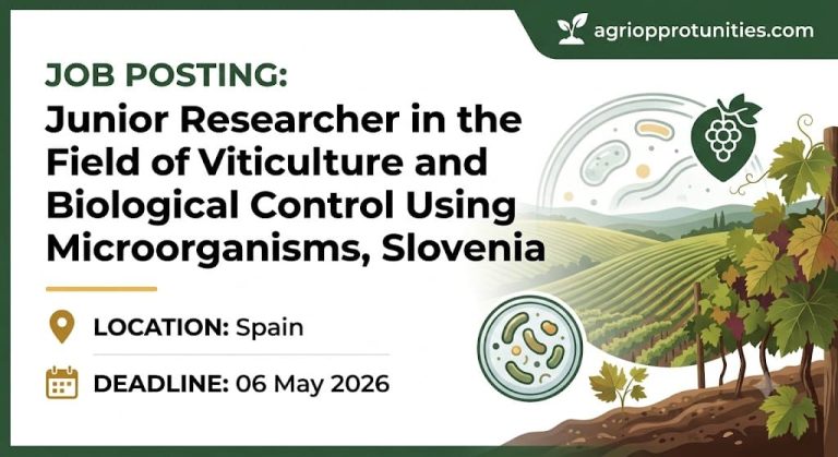 Junior Researcher in the Field of Viticulture and Biological Control Using Microorganisms, Slovenia