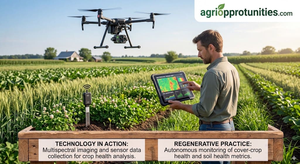 Agricultural robotics and modern technology supporting regenerative agriculture practices
