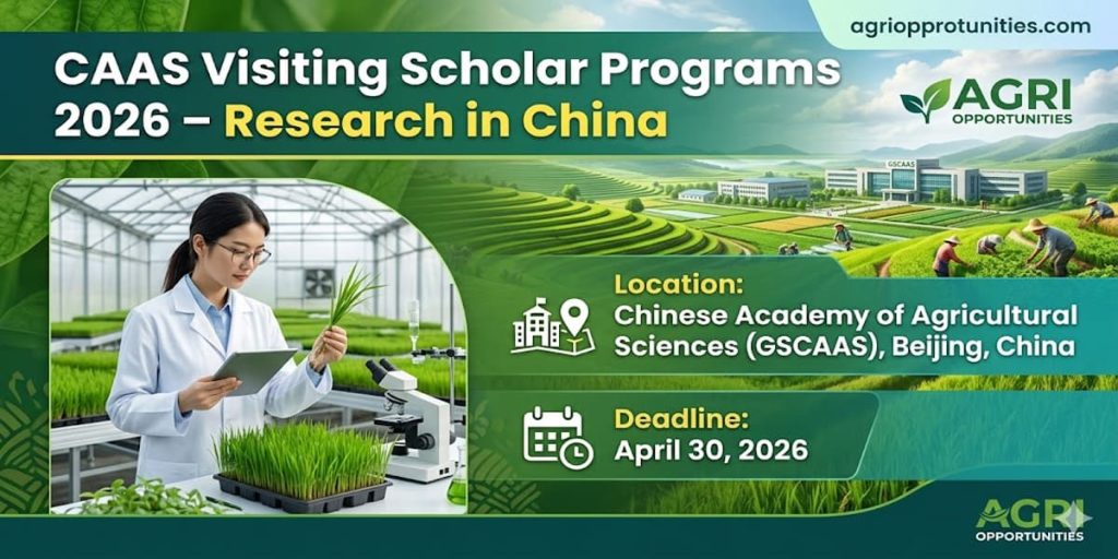 CAAS Visiting Scholar Programs 2026 – Research in China