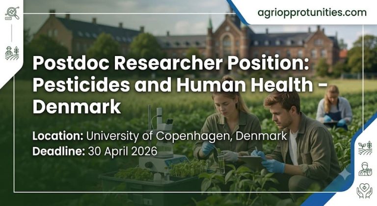 Postdoc Researcher Position: Pesticides and Human Health - Denmark