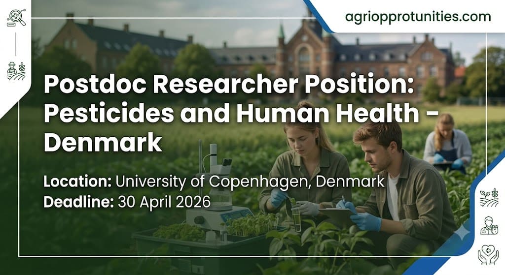 Postdoc Researcher Position: Pesticides and Human Health - Denmark