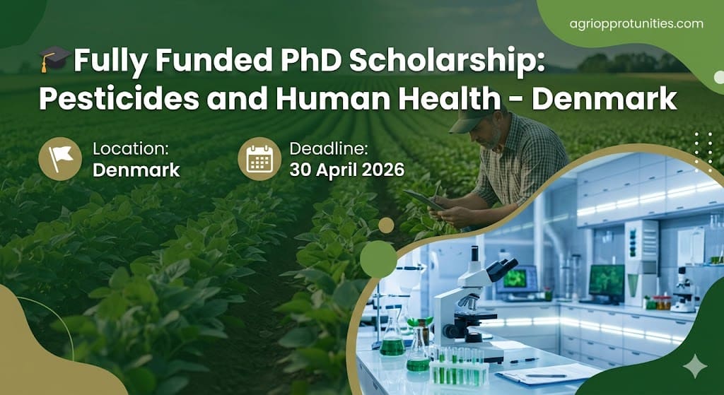 Fully Funded PhD Scholarship: Pesticides and Human Health - Denmark