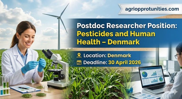 Postdoc Researcher Position: Pesticides and Human Health - Denmark