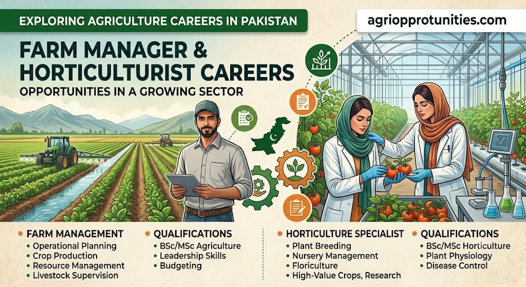 Farm Manager and Horticulturist Careers in Pakistan