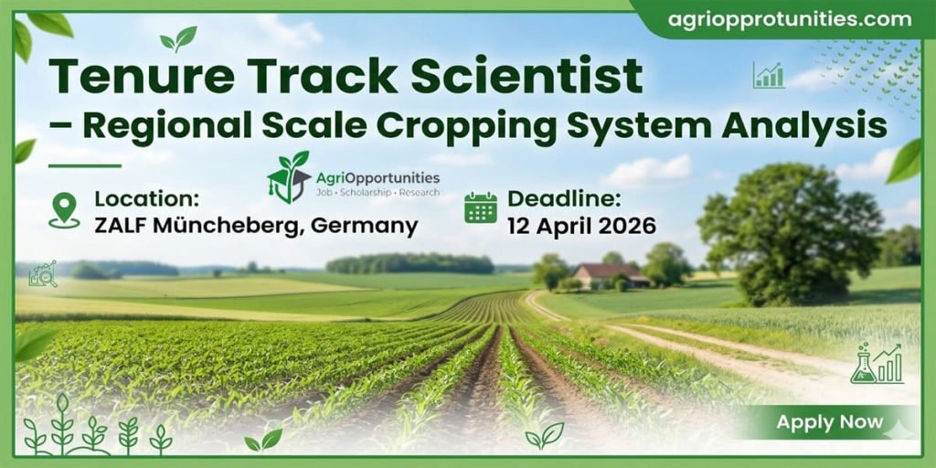 Tenure Track Scientist– Regional Scale Cropping System Analysis
