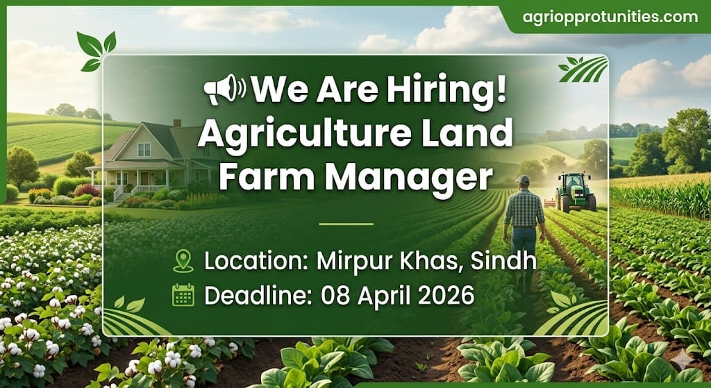 Agriculture Land Farm Manager - Dr KB Multinational Group of Companies