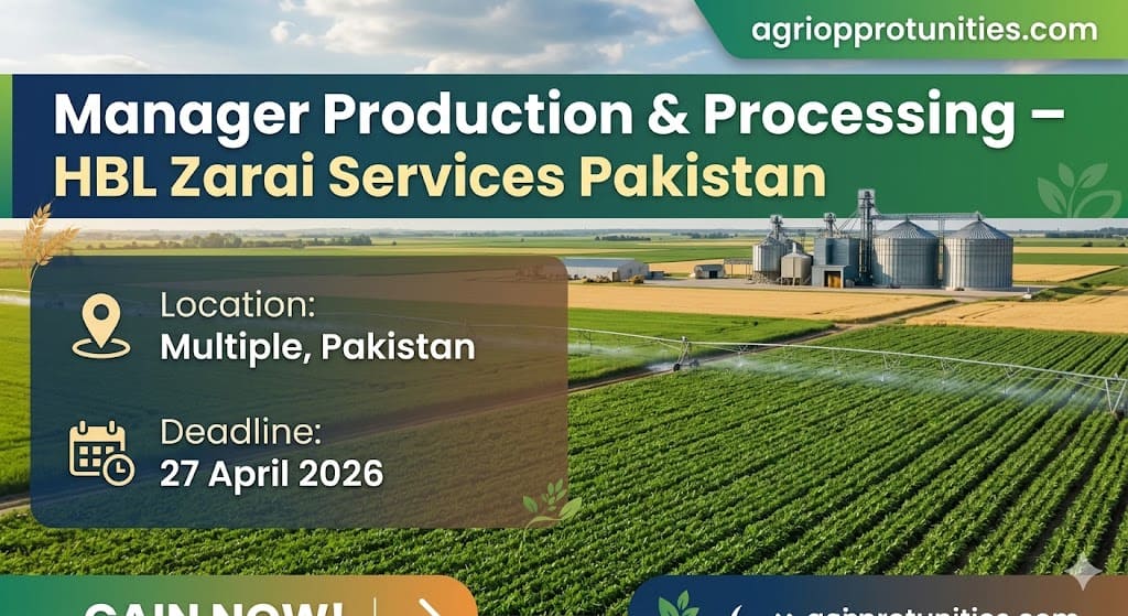 Manager Production & Processing – HBL Zarai Services Pakistan