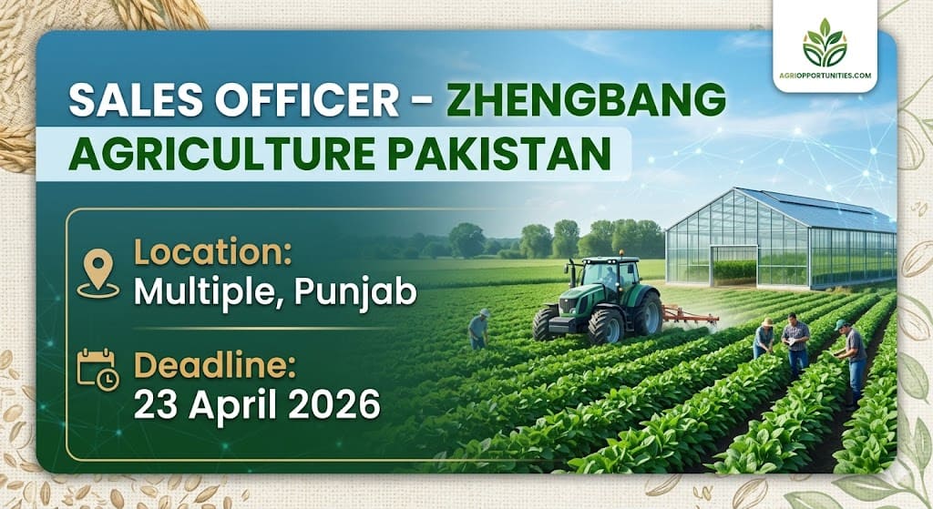 Sales Officer - Zhengbang Agriculture Pakistan