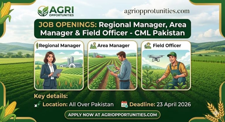 Agriculture Jobs Pakistan at Crop Marketing Limited for Regional Manager Area Manager and Field Officer
