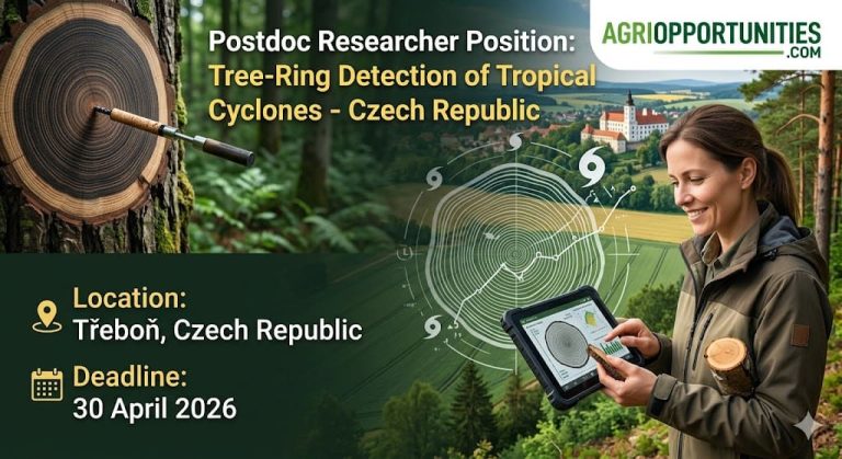 Postdoc Researcher Position: Tree-Ring Detection of Tropical Cyclones - Czech Republic