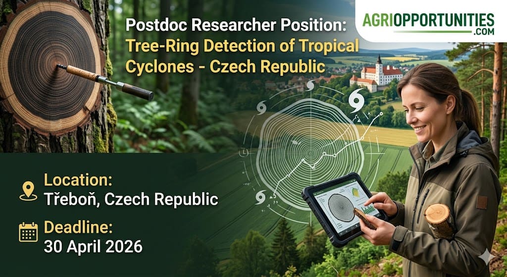 Postdoc Researcher Position: Tree-Ring Detection of Tropical Cyclones - Czech Republic