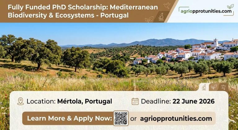 Fully Funded PhD Scholarship: Mediterranean Biodiversity & Ecosystems - Portugal