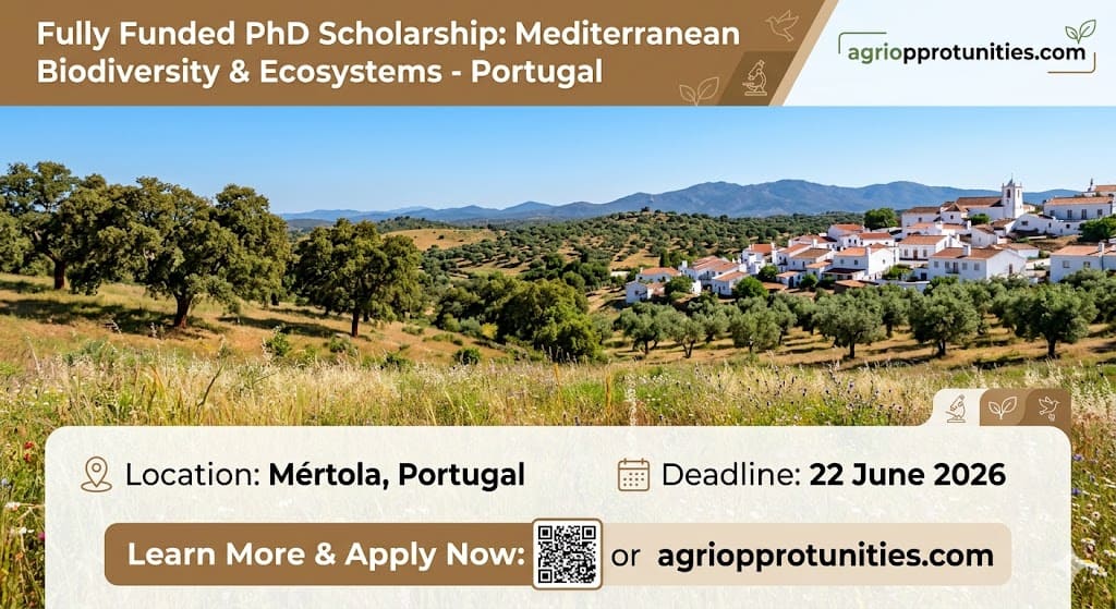 Fully Funded PhD Scholarship: Mediterranean Biodiversity & Ecosystems - Portugal