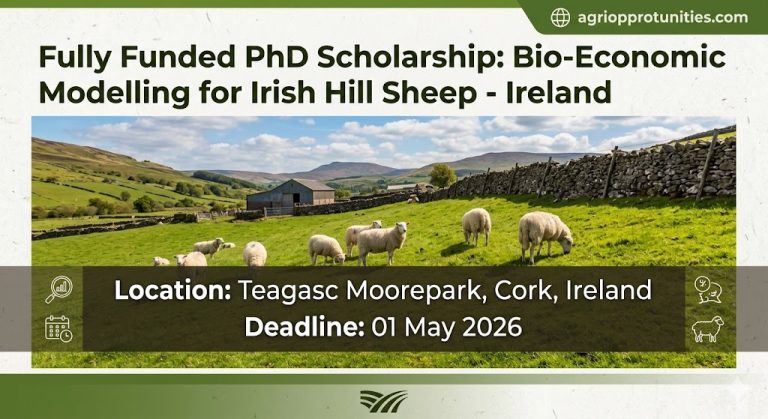 Fully Funded PhD Scholarship: Bio-Economic Modelling for Irish Hill Sheep - Ireland