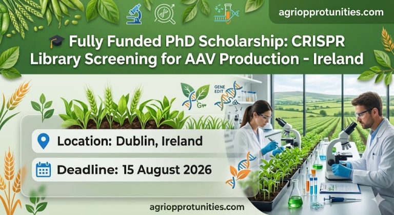 Fully Funded PhD Scholarship: CRISPR Library Screening for AAV Production - Ireland