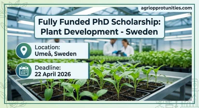 Fully Funded PhD Scholarship: Plant Development - Sweden