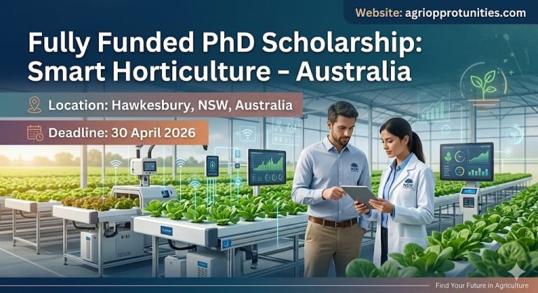 Fully Funded PhD Scholarship: Smart Horticulture - Australia