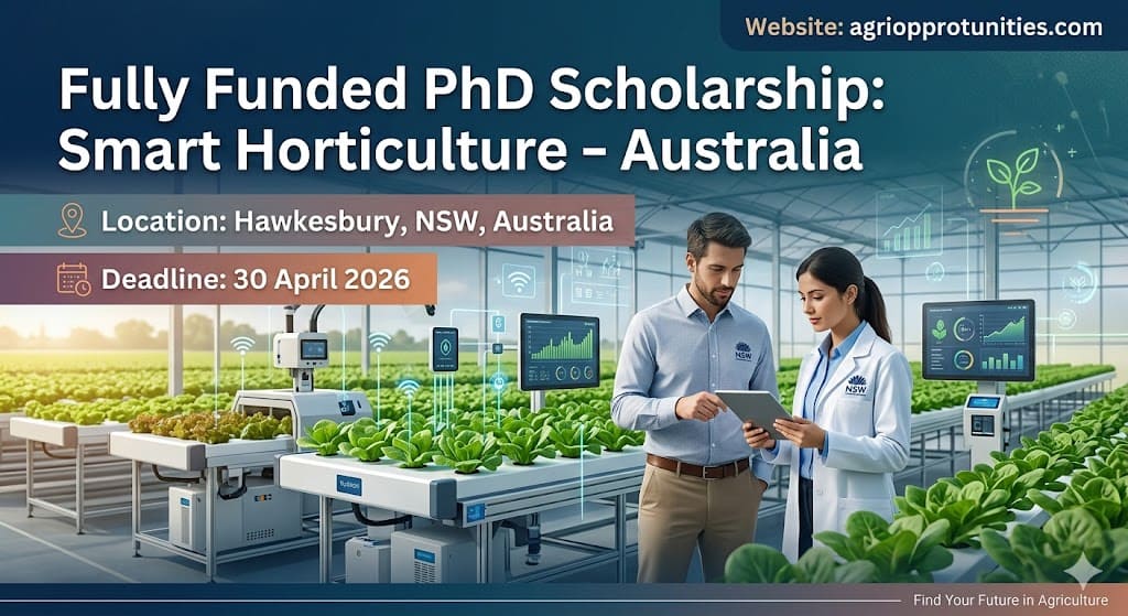 Fully Funded PhD Scholarship: Smart Horticulture - Australia