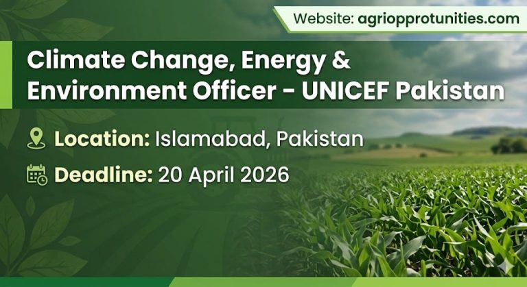 Climate Change, Energy & Environment Officer - UNICEF Pakistan