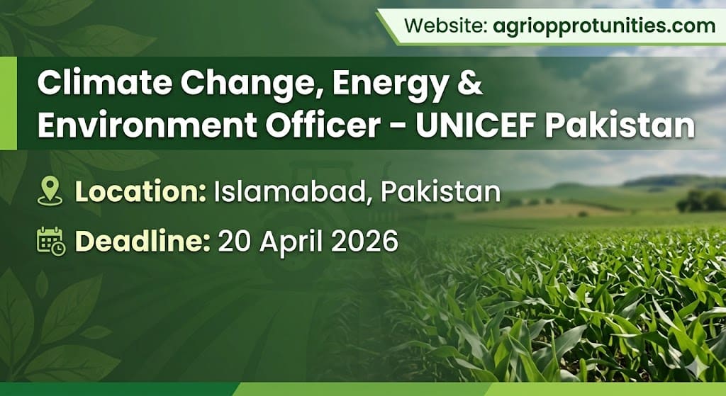 Climate Change, Energy & Environment Officer - UNICEF Pakistan