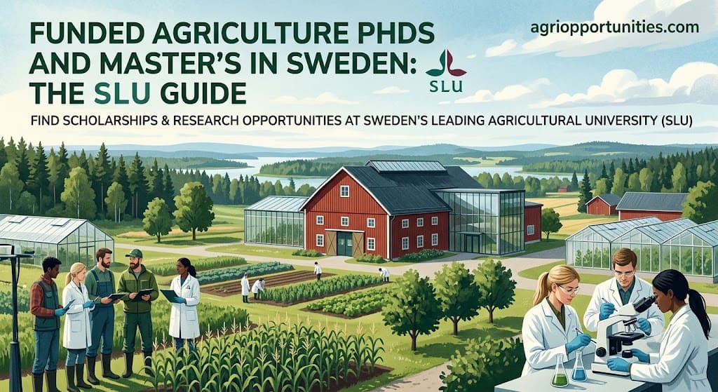 Funded Agriculture PhDs and Master's in Sweden: The SLU Guide