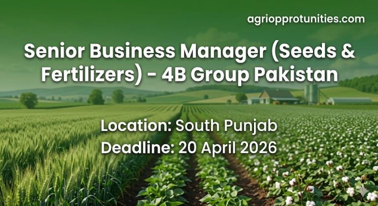Senior Business Manager (Seeds & Fertilizers) - 4B Group Pakistan