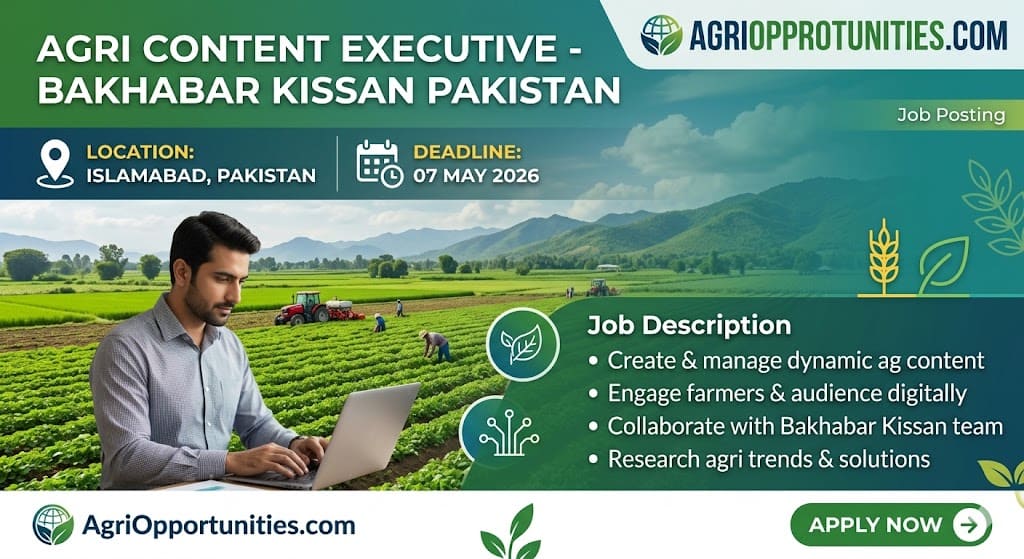 Agri Content Executive - Bakhabar Kissan Pakistan