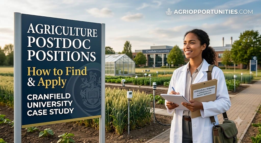 How to Find and Apply for Agriculture Postdoc Positions: A Cranfield University Case Study