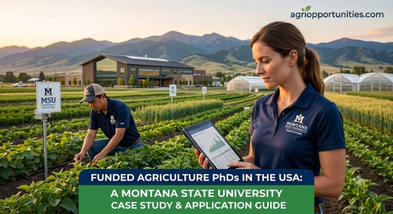 Funded Agriculture PhDs in the USA: A Montana State University Case Study and Application Guide