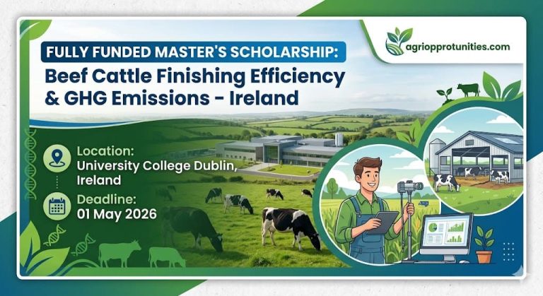 Fully Funded Master's Scholarship: Beef Cattle Finishing Efficiency & GHG Emissions - Ireland