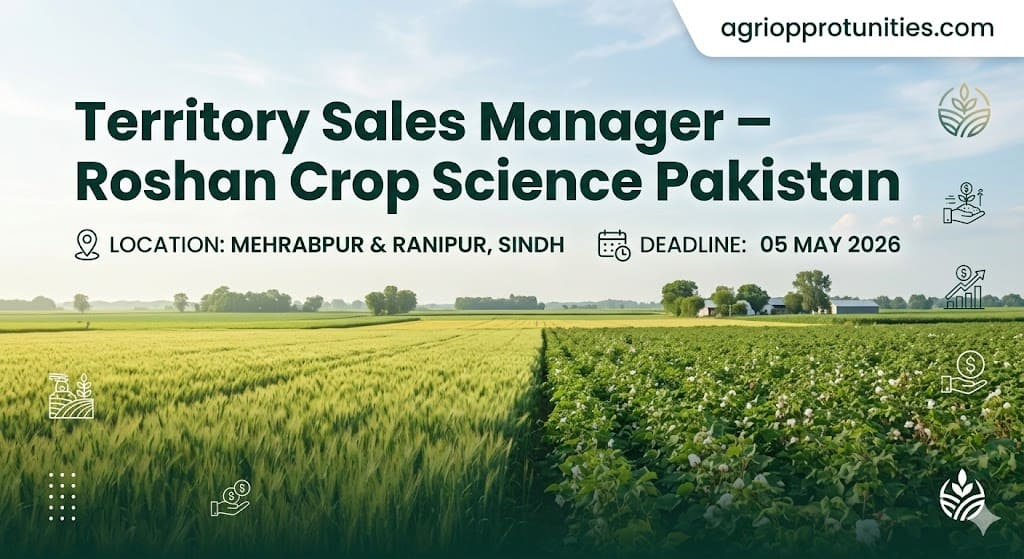 Territory Sales Manager – Roshan Crop Science Pakistan