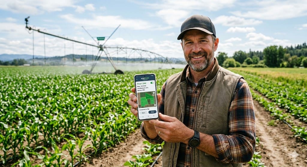 smart irrigation systems for agriculture smartphone remote monitoring