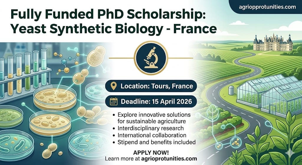 Fully Funded PhD Scholarship: Yeast Synthetic Biology - France