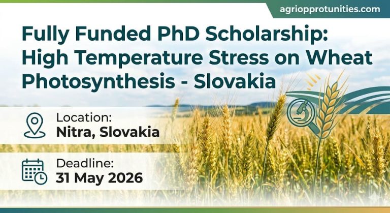 Fully Funded PhD Scholarship: High Temperature Stress on Wheat Photosynthesis - Slovakia