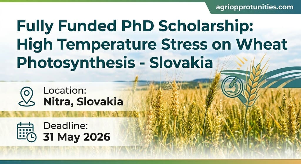 Fully Funded PhD Scholarship: High Temperature Stress on Wheat Photosynthesis - Slovakia
