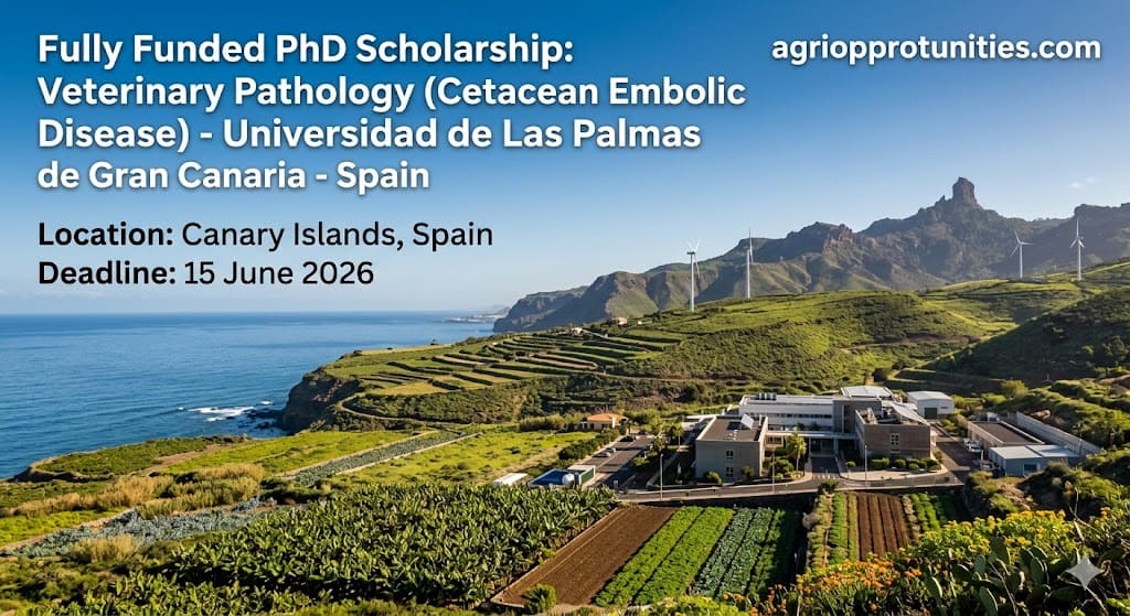 Fully Funded PhD Scholarship: Veterinary Pathology (Cetacean Embolic Disease) - Universidad de Las Palmas de Gran Canaria - Spain