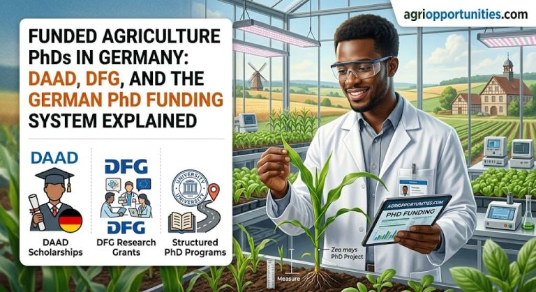 Funded Agriculture PhDs in Germany: DAAD, DFG, and the German PhD Funding System Explained