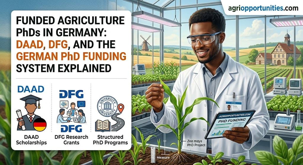 Funded Agriculture PhDs in Germany: DAAD, DFG, and the German PhD Funding System Explained