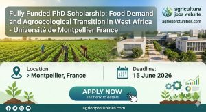 Fully Funded PhD Scholarship: Food Demand and Agroecological Transition in West Africa - Université de Montpellier, France