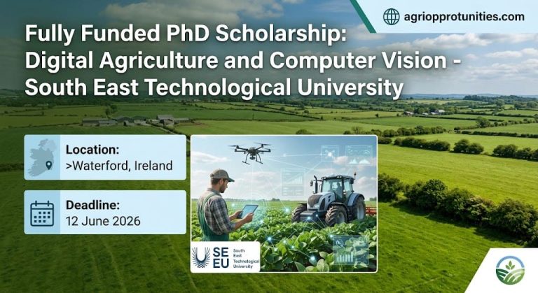 Fully Funded PhD Scholarship: Digital Agriculture and Computer Vision - South East Technological University
