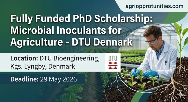 Fully Funded PhD Scholarship: Microbial Inoculants for Agriculture - DTU Denmark