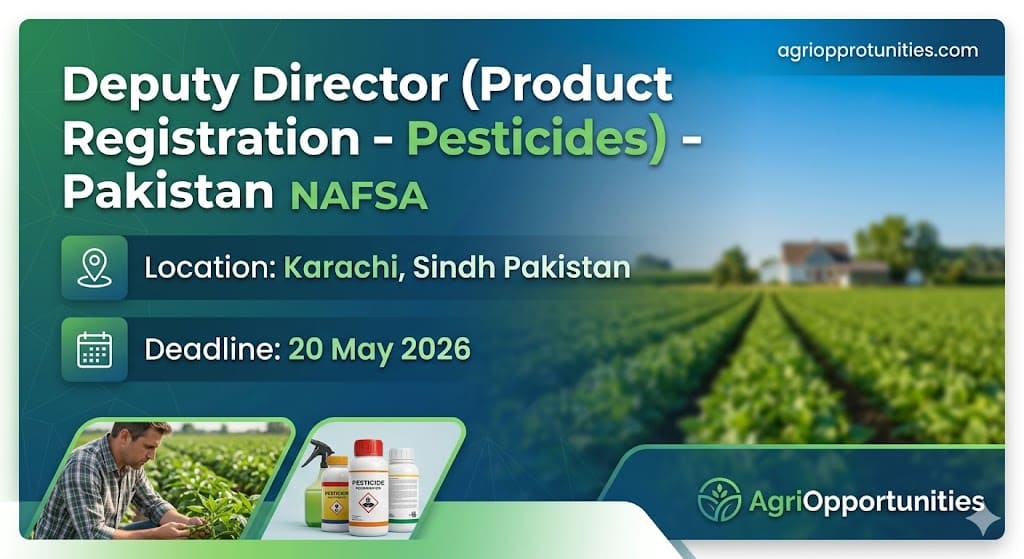 Deputy Director (Product Registration - Pesticides) - NAFSA Pakistan