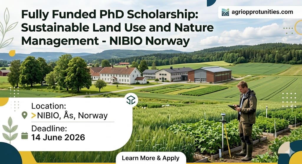 Fully Funded PhD Scholarship: Sustainable Land Use and Nature Management - NIBIO Norway