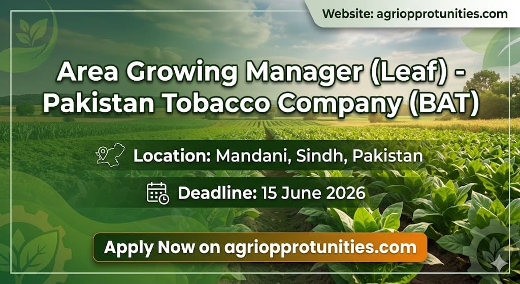 Area Growing Manager (Leaf) - Pakistan Tobacco Company (BAT)