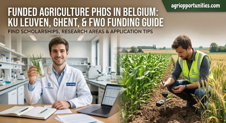Funded Agriculture PhDs in Belgium: KU Leuven, Ghent, and FWO Funding Guide