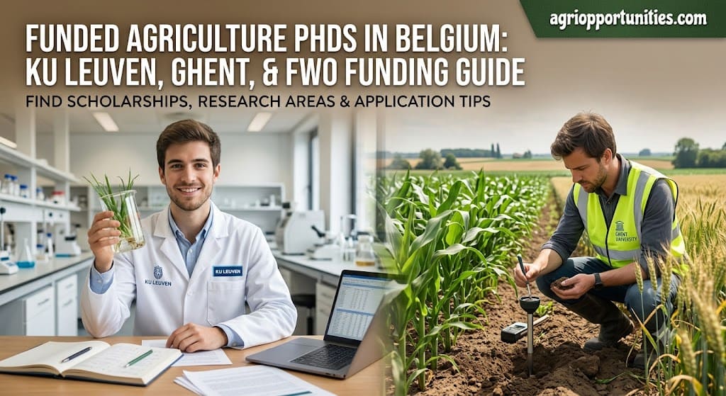 Funded Agriculture PhDs in Belgium: KU Leuven, Ghent, and FWO Funding Guide