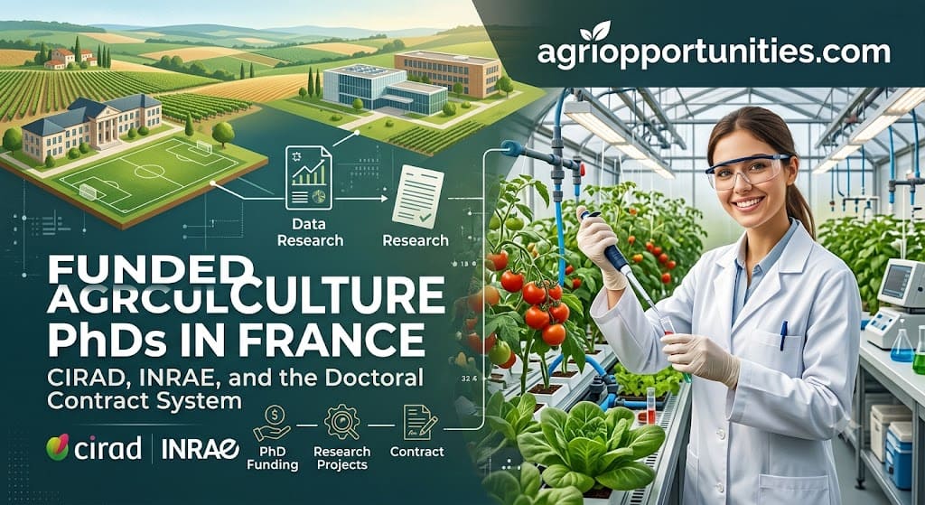 Funded Agriculture PhDs in France: CIRAD, INRAE, and the Doctoral Contract System